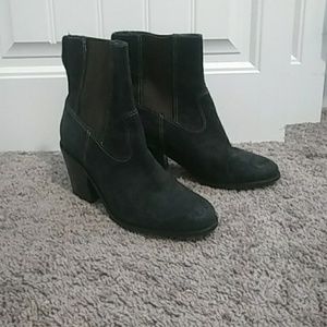 Black Suede Cole Haan Boots